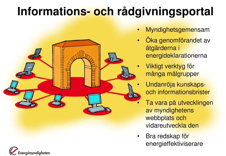 Undanröja kunskapsoch informationsbrister Ta vara på utvecklingen av