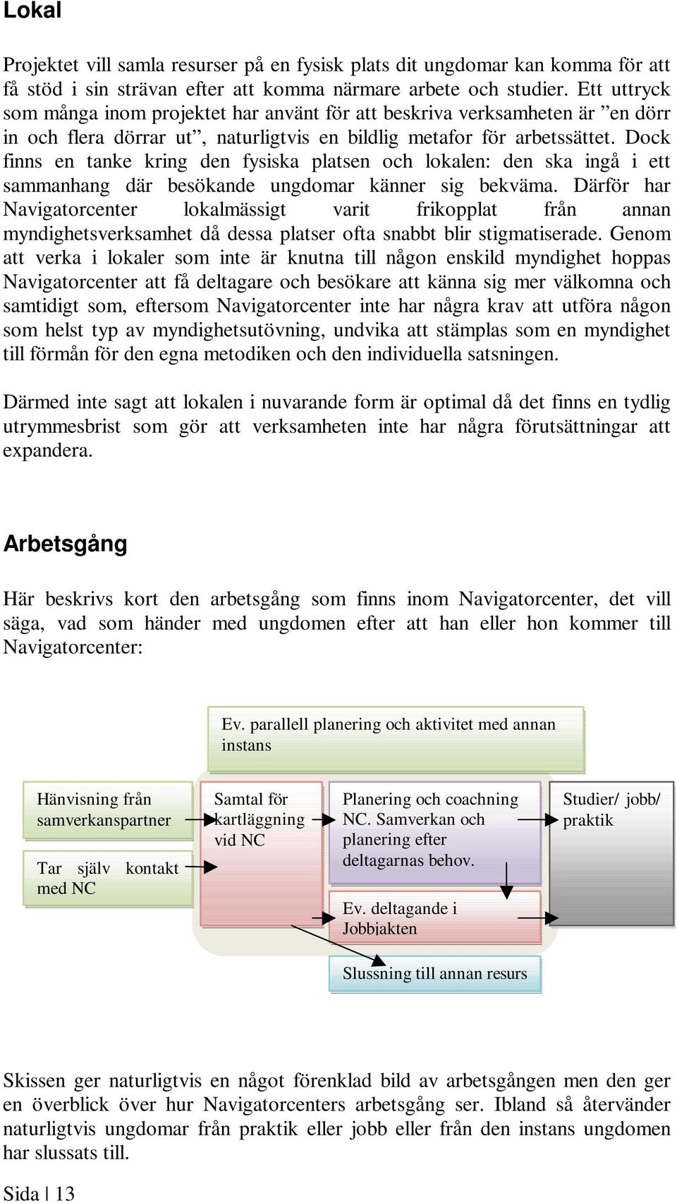 Dock finns en tanke kring den fysiska platsen och lokalen: den ska ingå i ett sammanhang där besökande ungdomar känner sig bekväma.