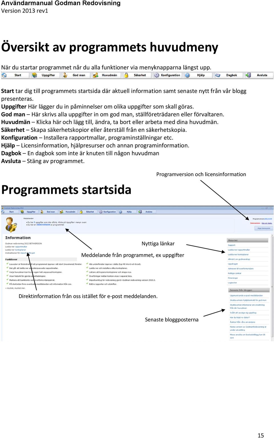 God man Här skrivs alla uppgifter in om god man, ställföreträdaren eller förvaltaren. Huvudmän Klicka här och lägg till, ändra, ta bort eller arbeta med dina huvudmän.