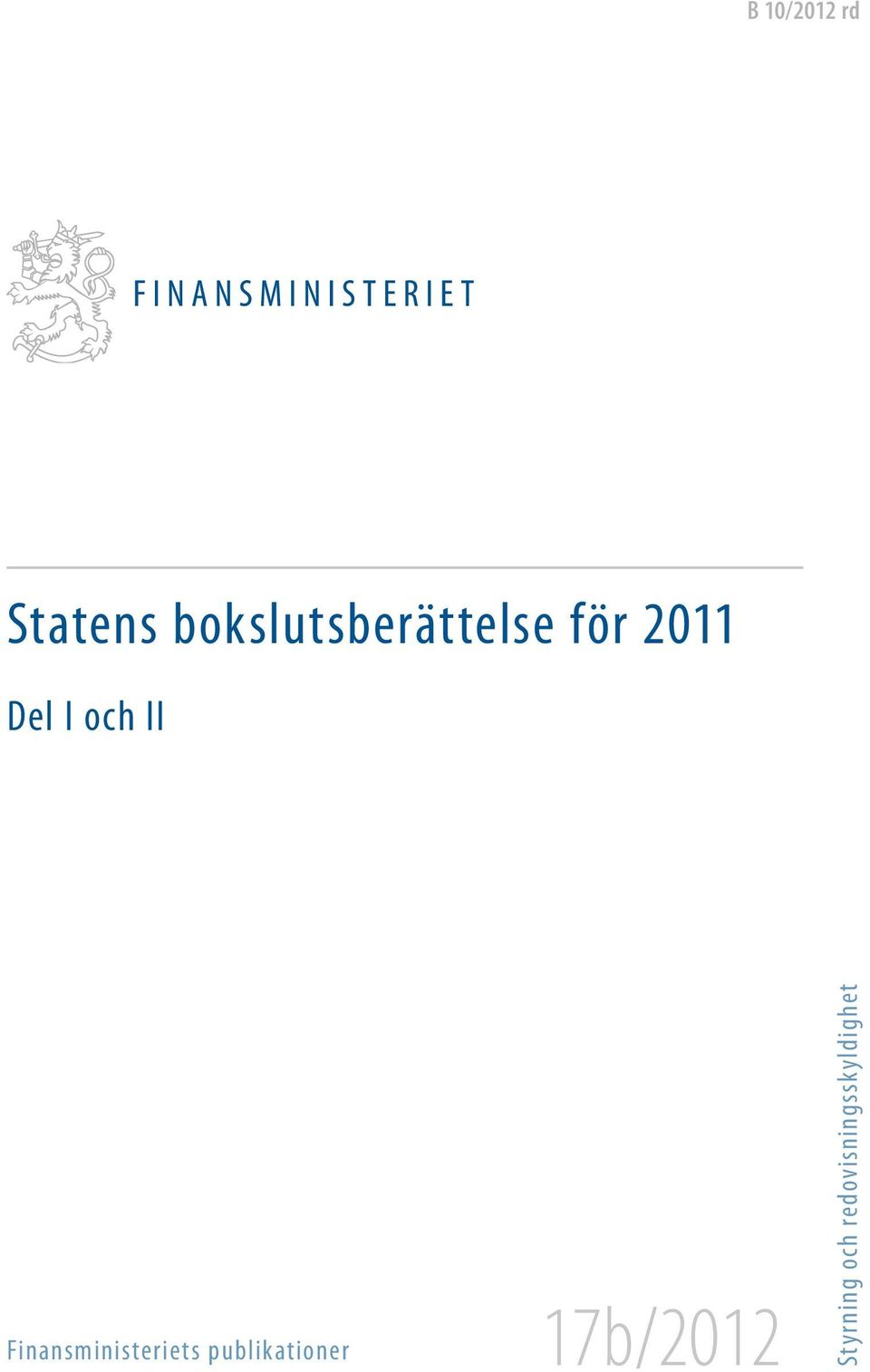 och II Finansministeriets