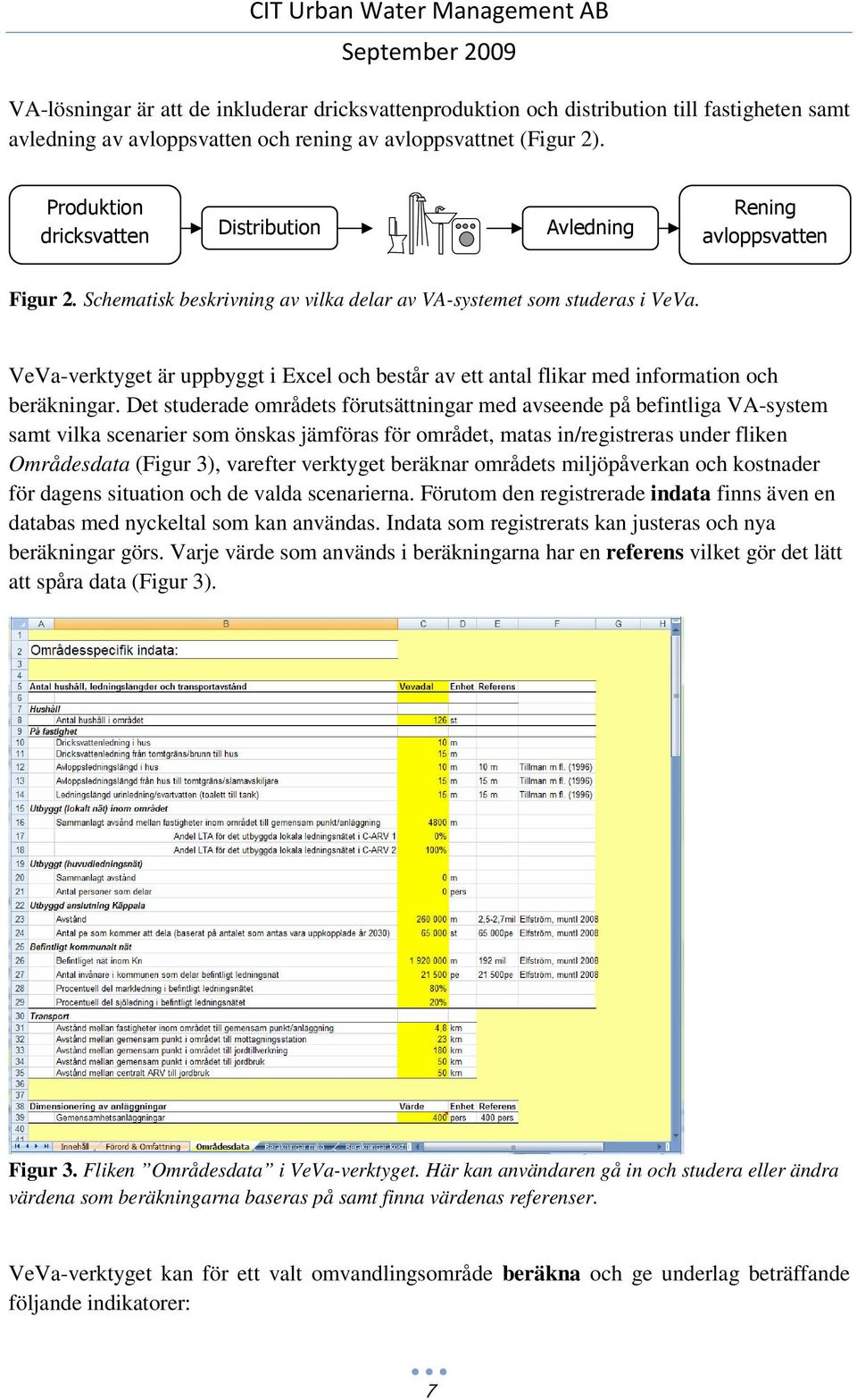 VeVa-verktyget är uppbyggt i Excel och består av ett antal flikar med information och beräkningar.