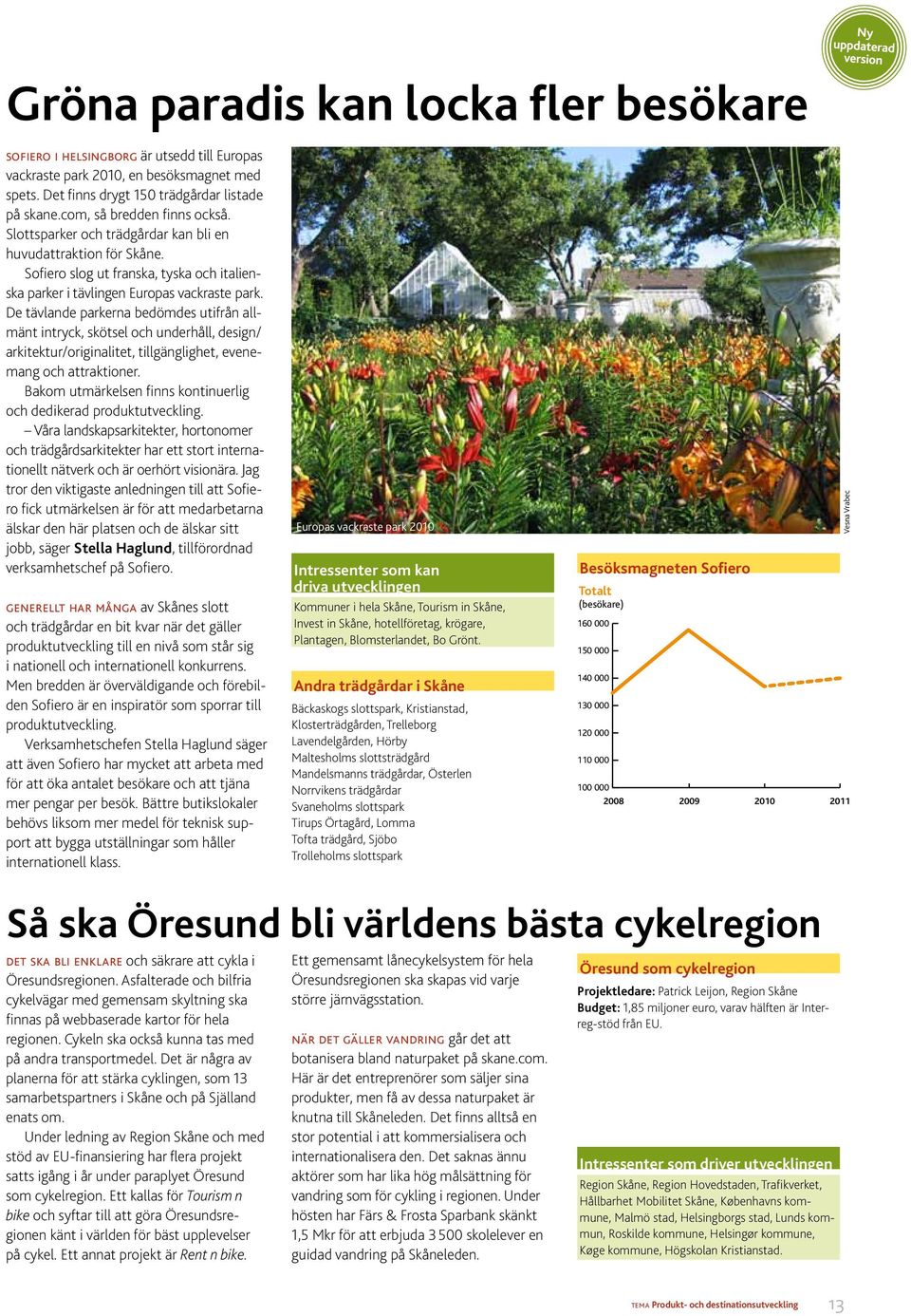 De tävlande parkerna bedömdes utifrån allmänt intryck, skötsel och under håll, design/ arkitektur/originalitet, tillgänglighet, evenemang och attraktioner.