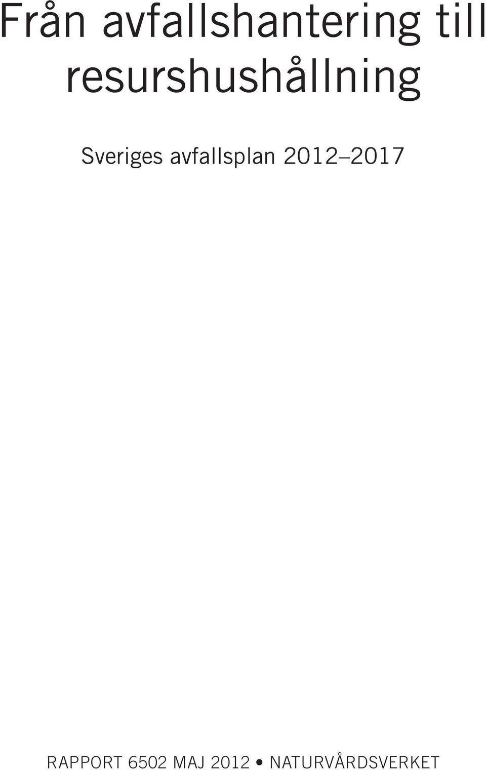 avfallsplan 2012 2017