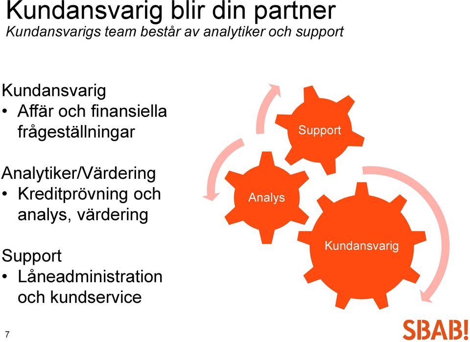 frågeställningar Support Analytiker/Värdering Kreditprövning och