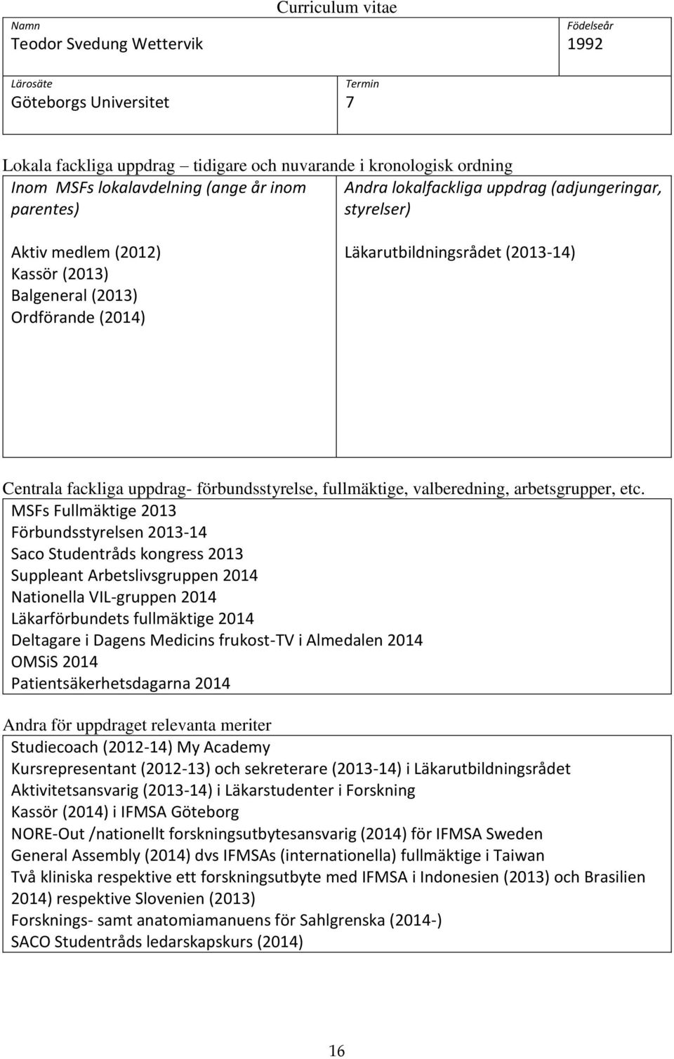 uppdrag- förbundsstyrelse, fullmäktige, valberedning, arbetsgrupper, etc.