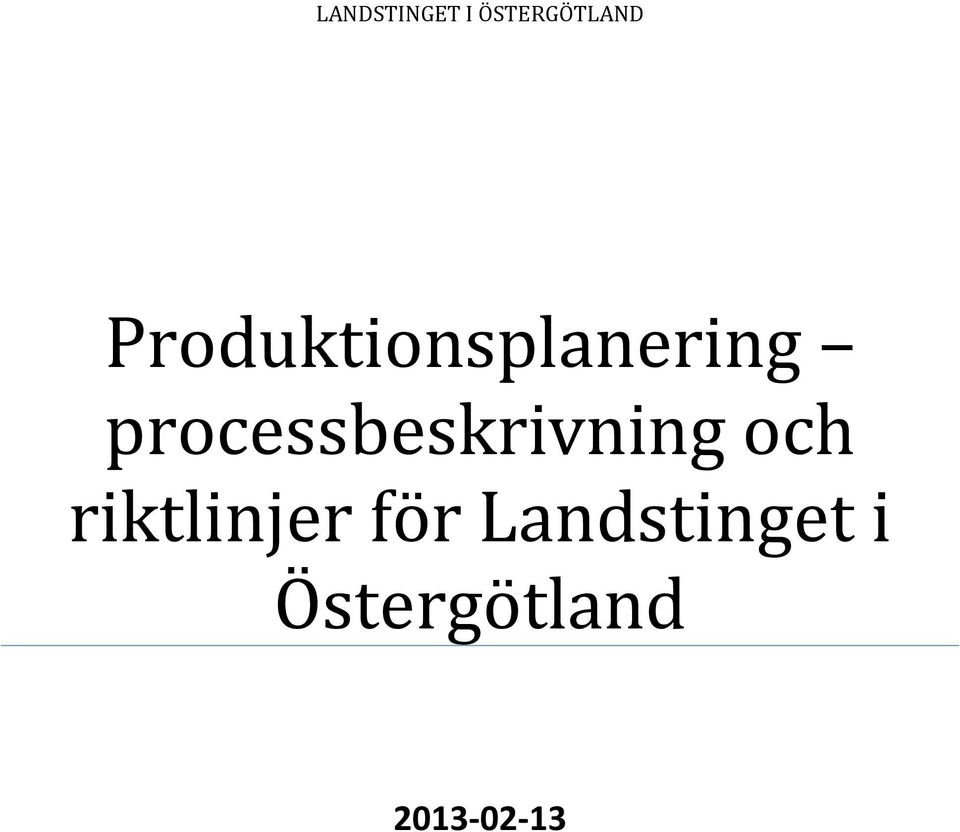 processbeskrivning och