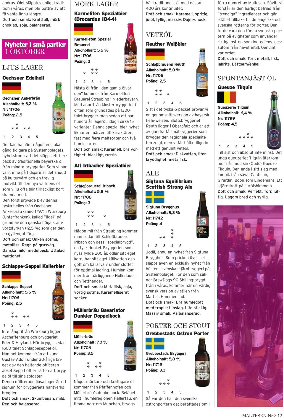 det släpps ett flerpack av traditionella bayerska öl från mindre bryggerier.