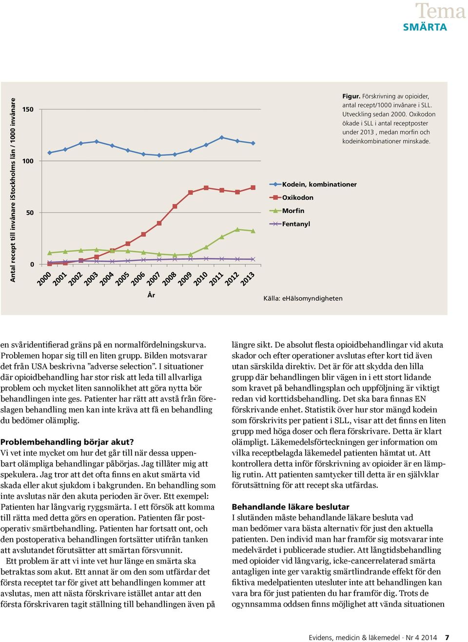 År Källa: ehälsomyndigheten en svåridentifierad gräns på en normalfördelningskurva. Problemen hopar sig till en liten grupp. Bilden motsvarar det från USA beskrivna adverse selection.