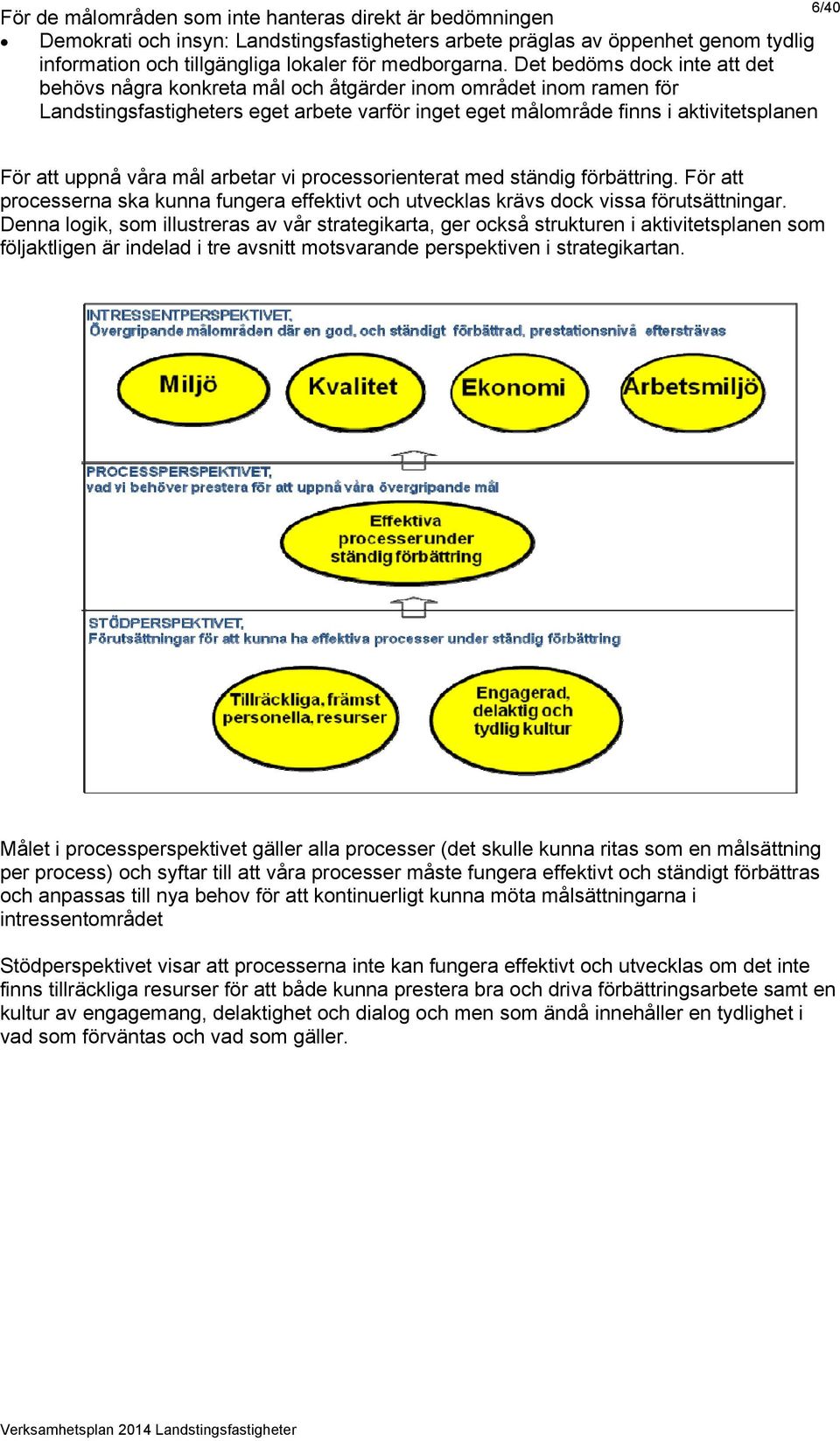 uppnå våra mål arbetar vi processorienterat med ständig förbättring. För att processerna ska kunna fungera effektivt och utvecklas krävs dock vissa förutsättningar.