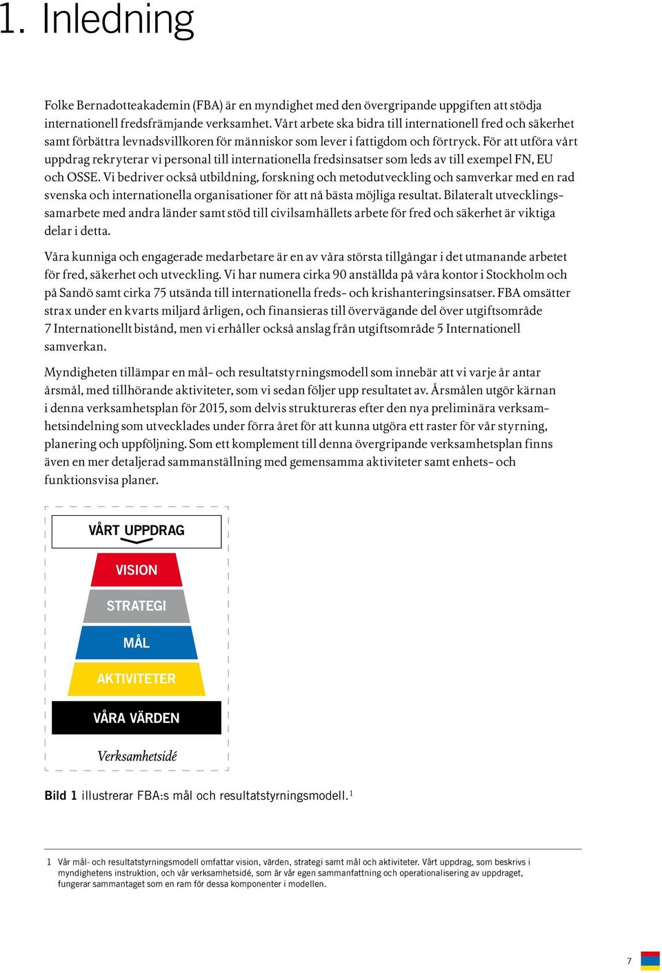 För att utföra vårt uppdrag rekryterar vi personal till internationella fredsinsatser som leds av till exempel FN, EU och OSSE.