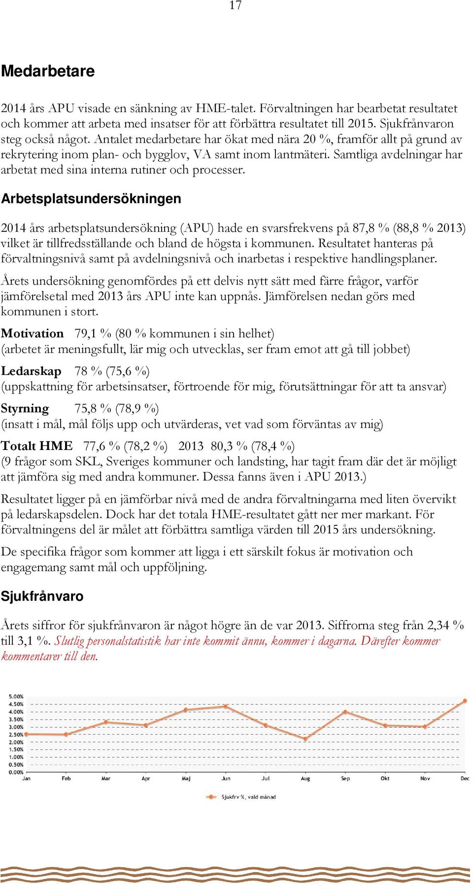 Samtliga avdelningar har arbetat med sina interna rutiner och processer.