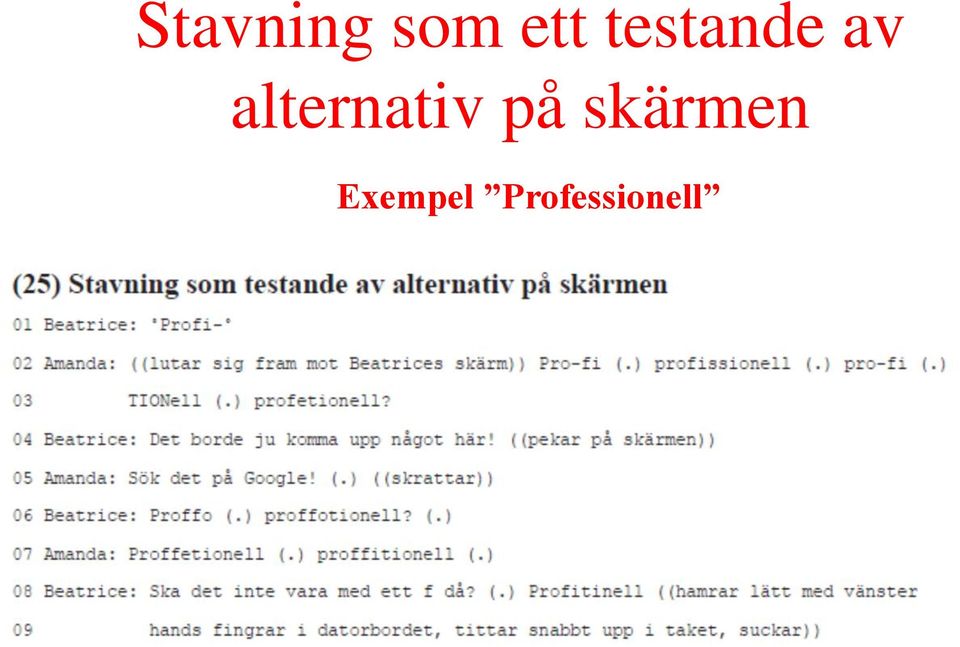 alternativ på