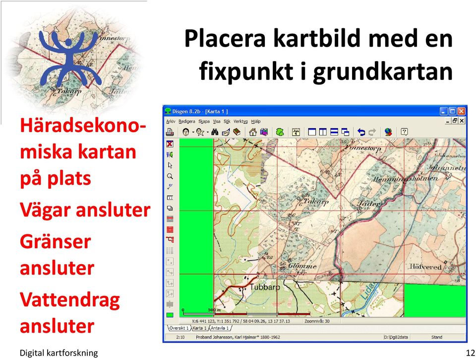 kartan på plats Vägar ansluter Gränser