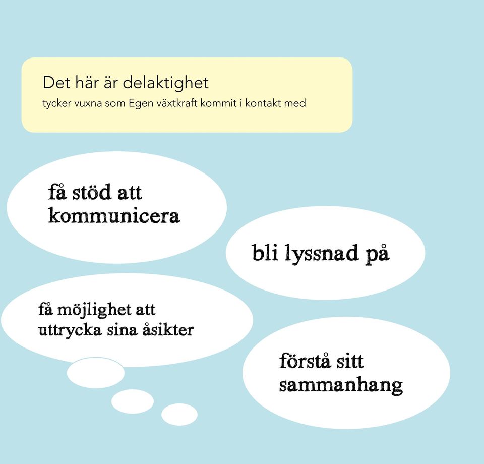 att kommunicera bli lyssnad på få möjlighet