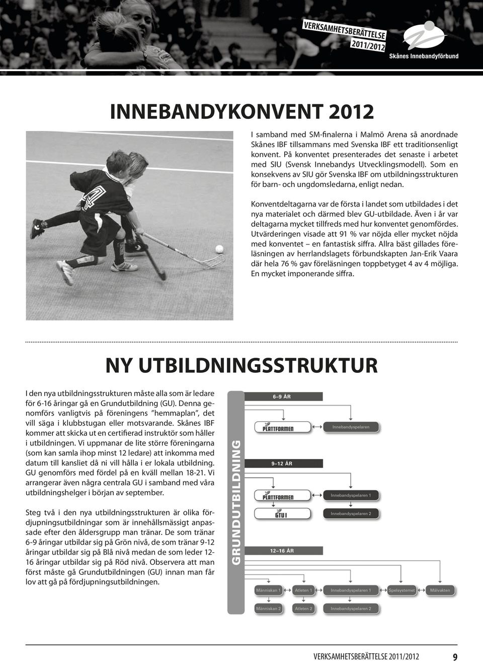 Som en konsekvens av SIU gör Svenska IBF om utbildningsstrukturen för barn- och ungdomsledarna, enligt nedan.