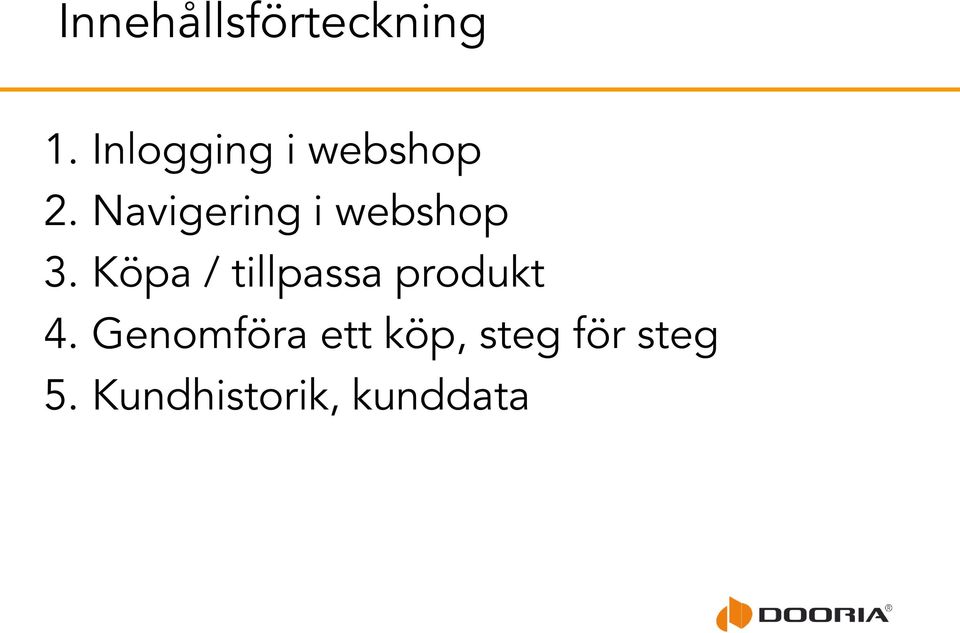 Navigering i webshop 3.