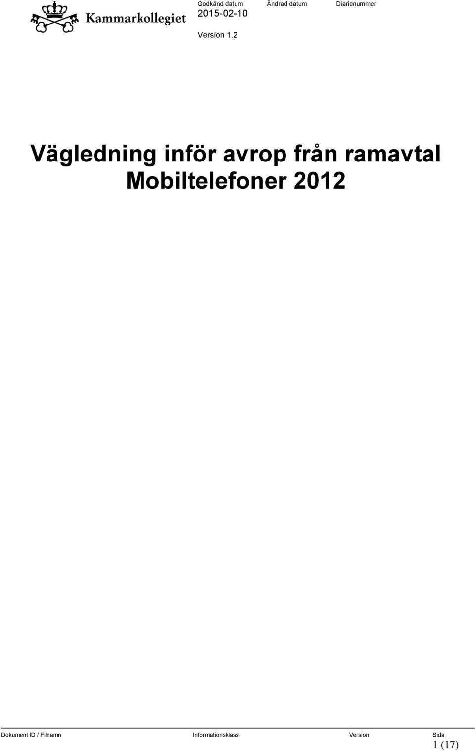 från ramavtal