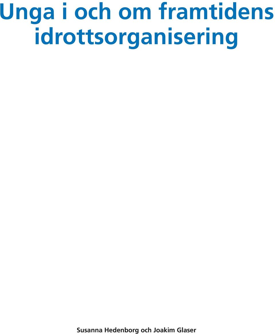 idrottsorganisering