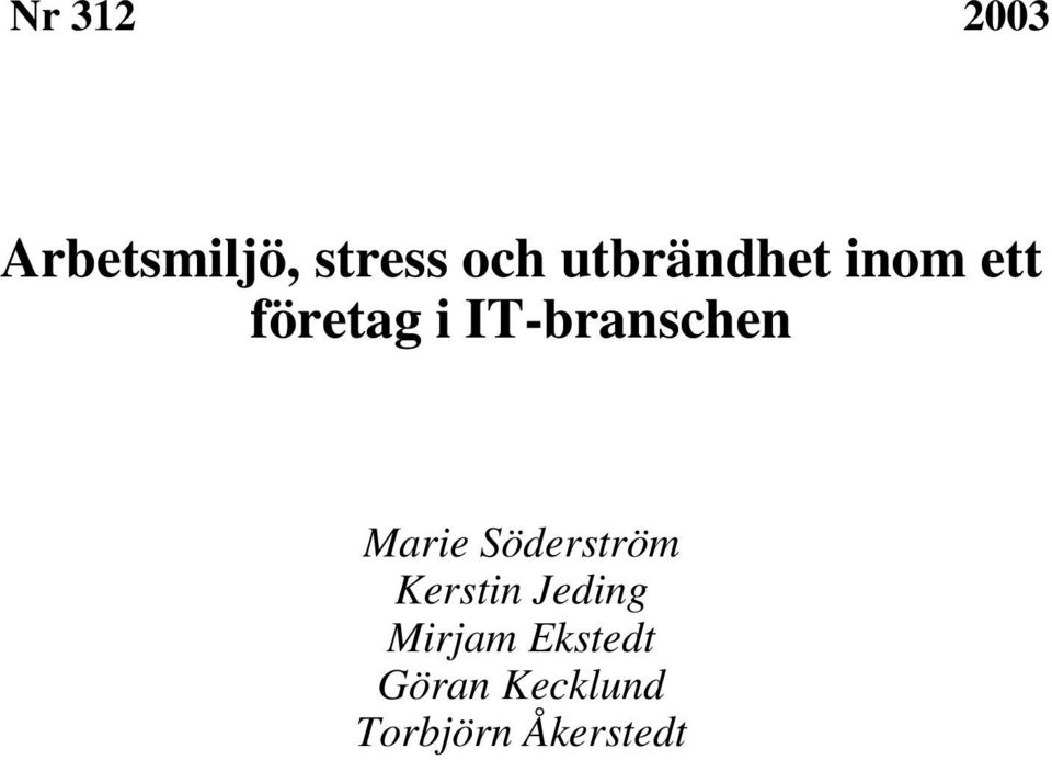 IT-branschen Marie Söderström Kerstin