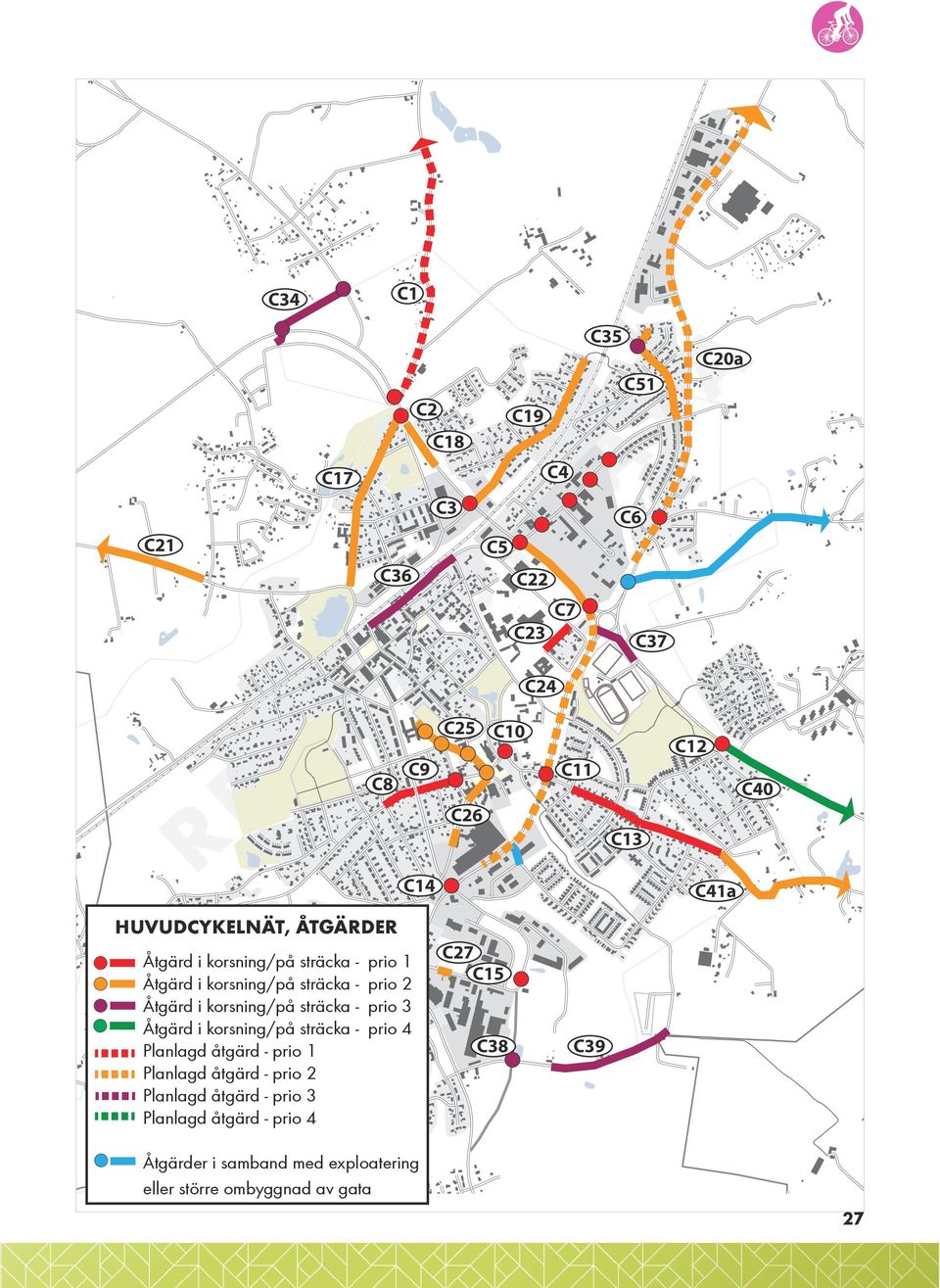 åtgärd - prio 2 Planlagd åtgärd - prio 3 Planlagd åtgärd - prio 4 C9 C14 C18 C25 C26 C5 C27 C15 C38 C10 C19 C22 C23 C24