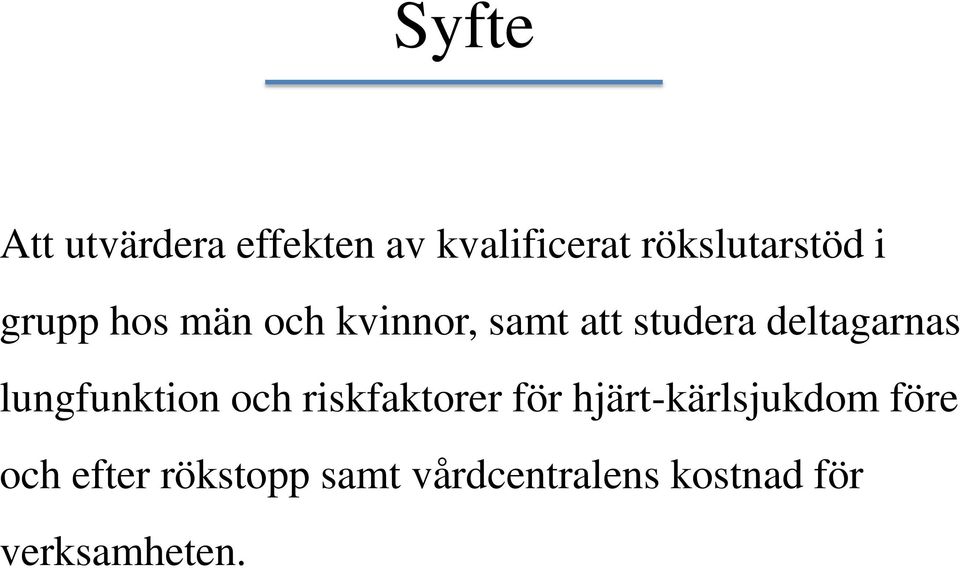 lungfunktion och riskfaktorer för hjärt-kärlsjukdom före
