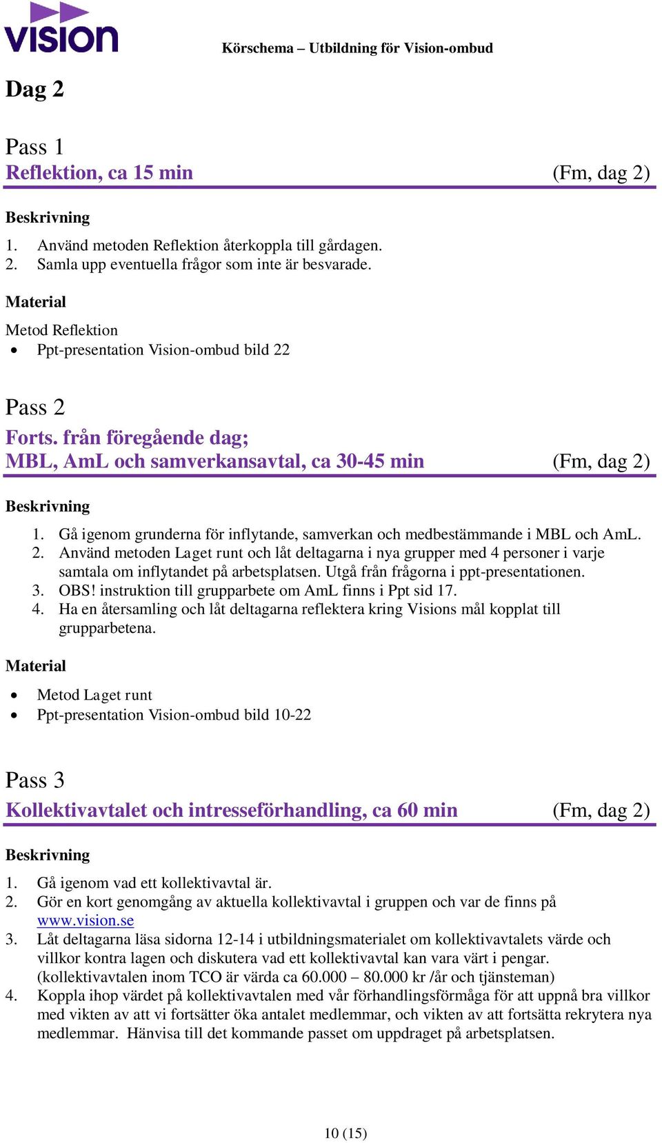 Gå igenom grunderna för inflytande, samverkan och medbestämmande i MBL och AmL. 2.