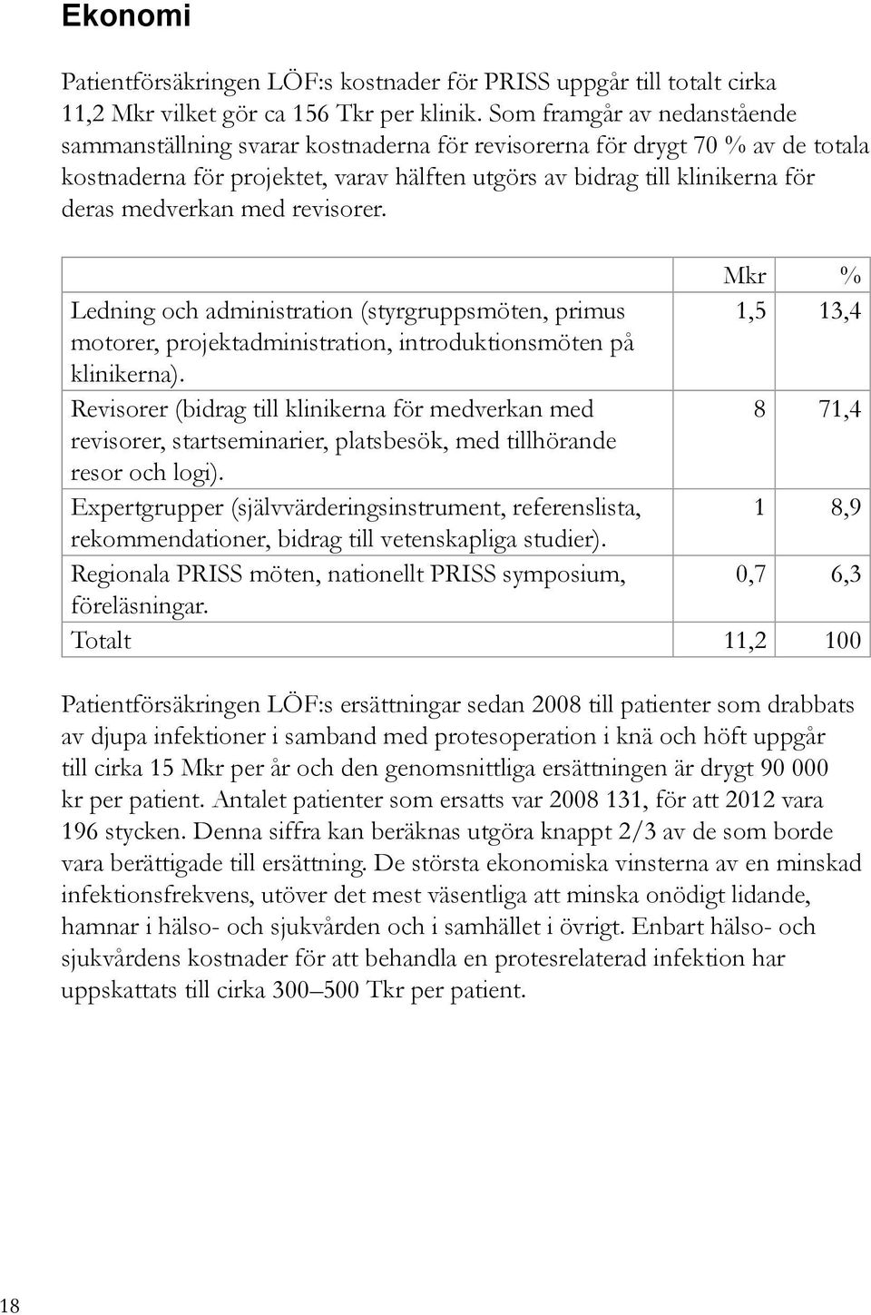 medverkan med revisorer. Ledning och administration (styrgruppsmöten, primus motorer, projektadministration, introduktionsmöten på klinikerna).