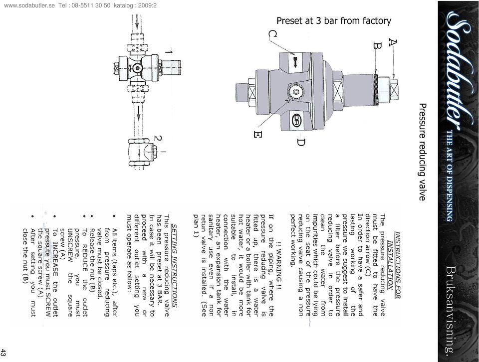 Pressure reducing