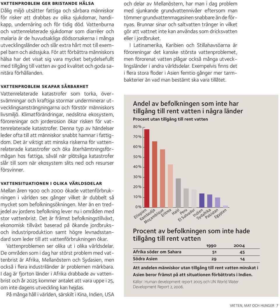 För att förbättra människors hälsa har det visat sig vara mycket betydelsefullt med tillgång till vatten av god kvalitet och goda sanitära förhållanden.