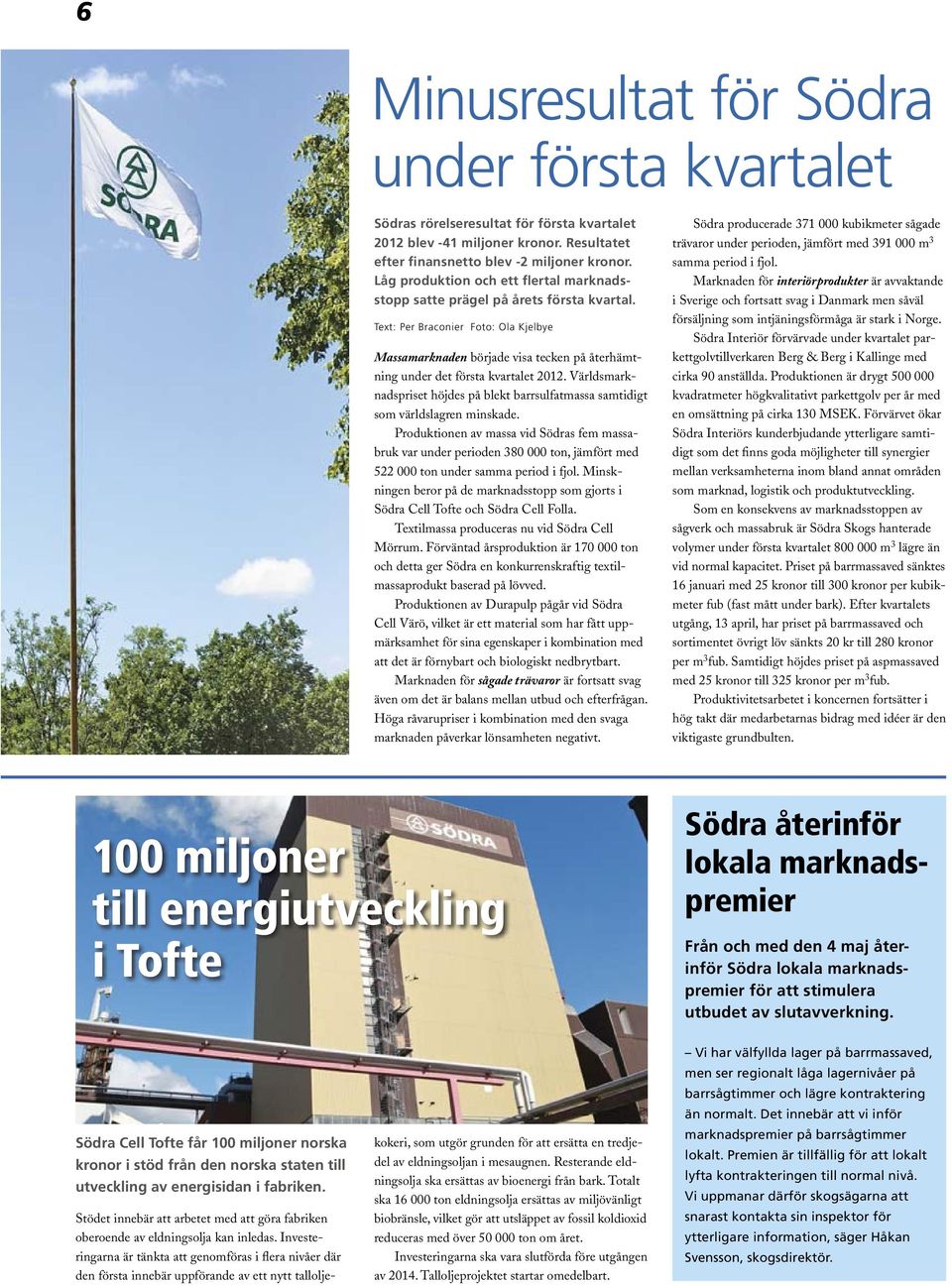 Text: Per Braconier Foto: Ola Kjelbye Massamarknaden började visa tecken på återhämtning under det första kvartalet 2012.