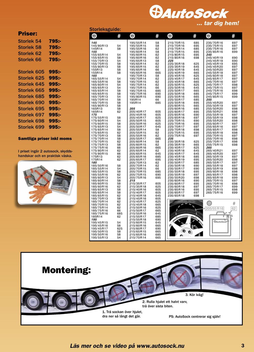 Storleksguide: # # # # 145 145/ 80 R 13 54 145R14 58 155 155/ 65 R 14 54 155/ 65 R 15 58 155/ 70 R 13 54 155/ 70 R 15 58 155/ 80 R 13 58 155R13 58 155R14 58 165 165/ 55 R 14 54 165/ 55 R 16 58 165/