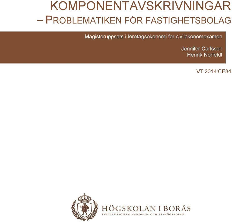 företagsekonomi för civilekonomexamen