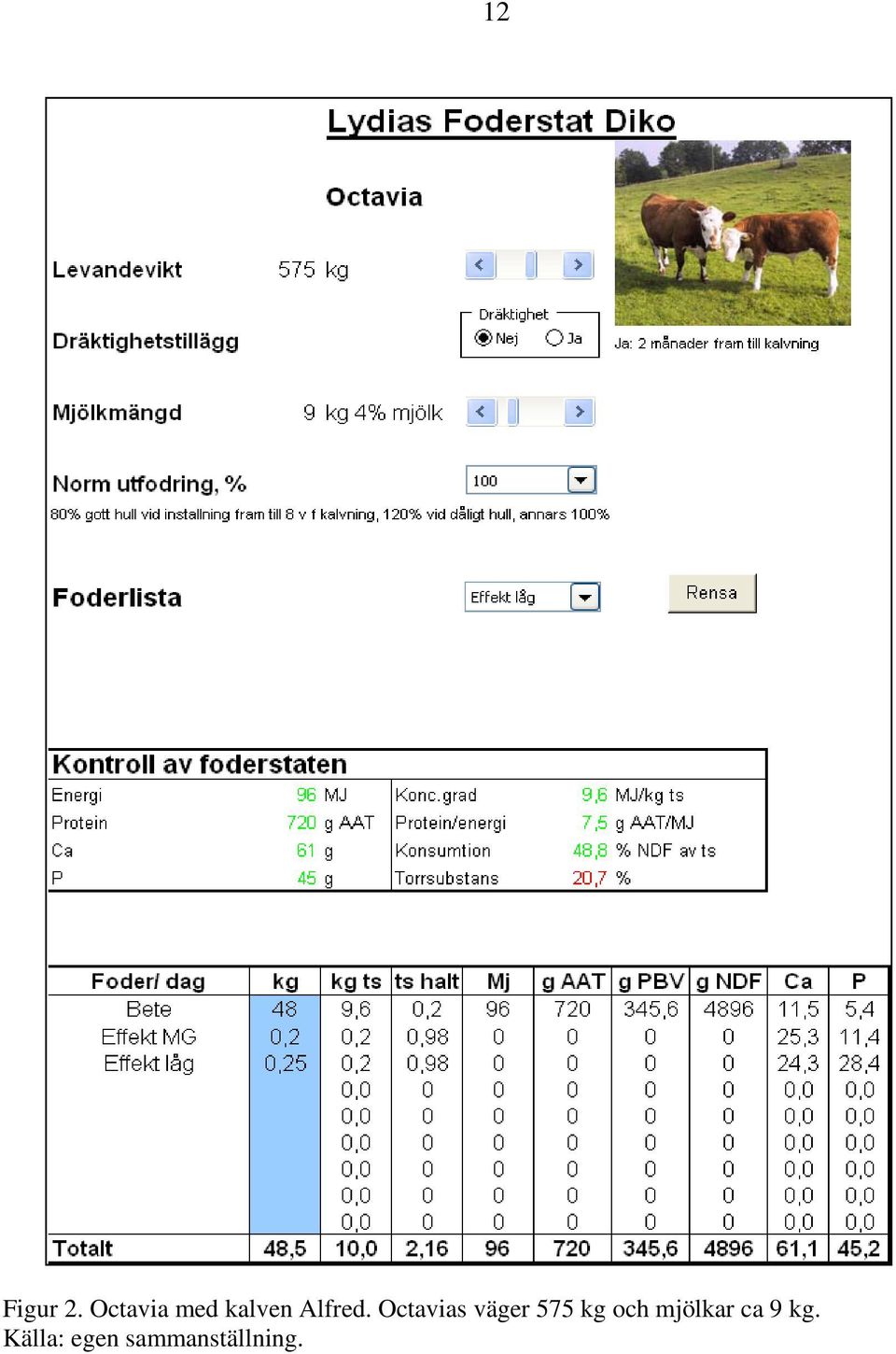 Octavias väger 575 kg och