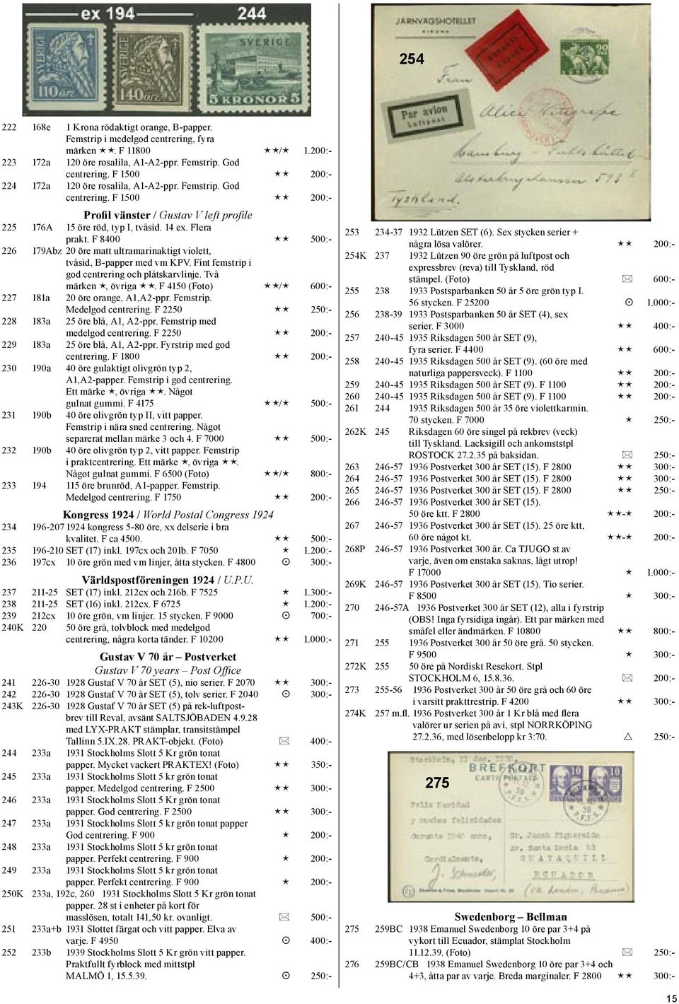 F 8400 500:- 226 179Abz 20 öre matt ultramarinaktigt violett, tvåsid, B-papper med vm KPV. Fint femstrip i god centrering och plåtskarvlinje. Två märken, övriga.