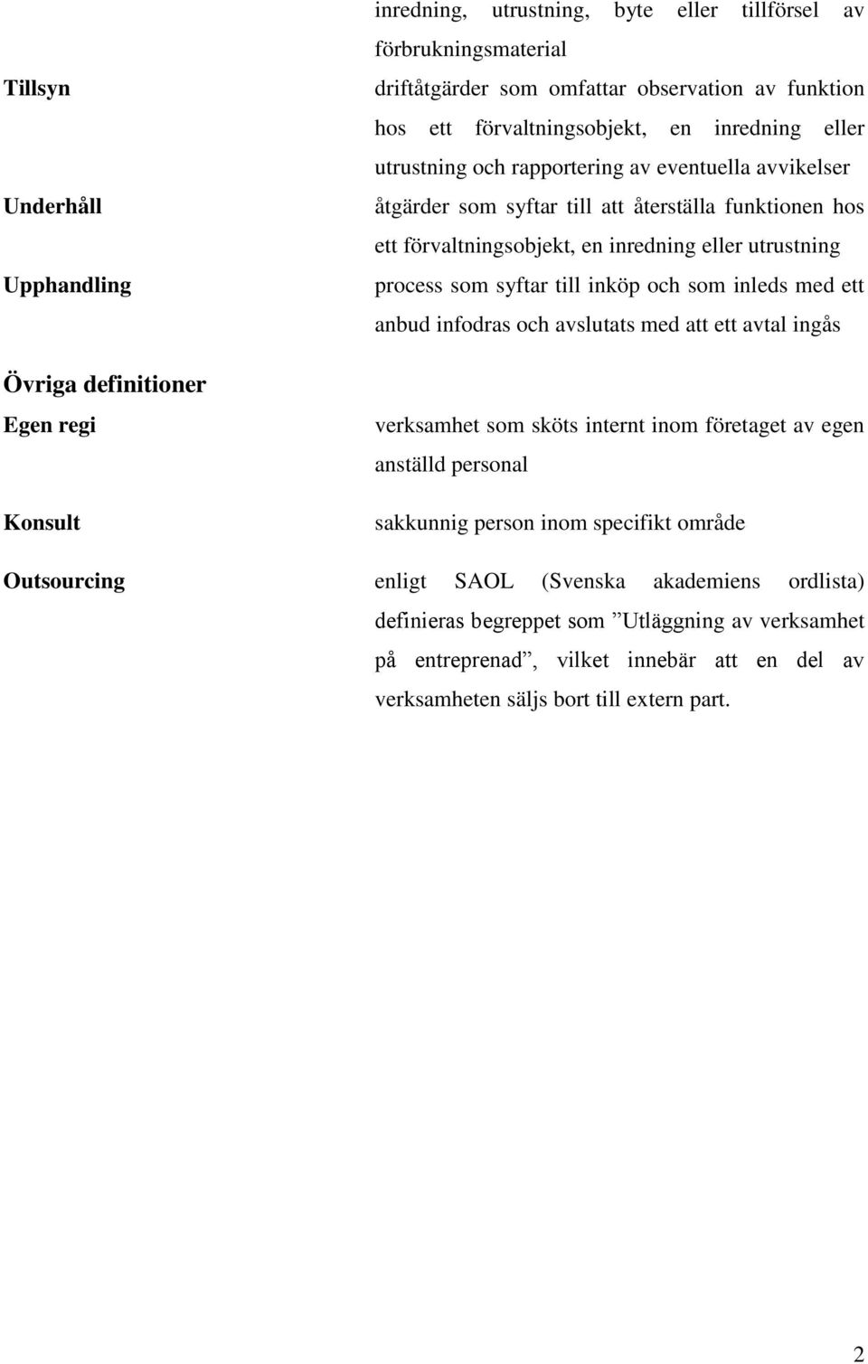 utrustning process som syftar till inköp och som inleds med ett anbud infodras och avslutats med att ett avtal ingås verksamhet som sköts internt inom företaget av egen anställd personal sakkunnig