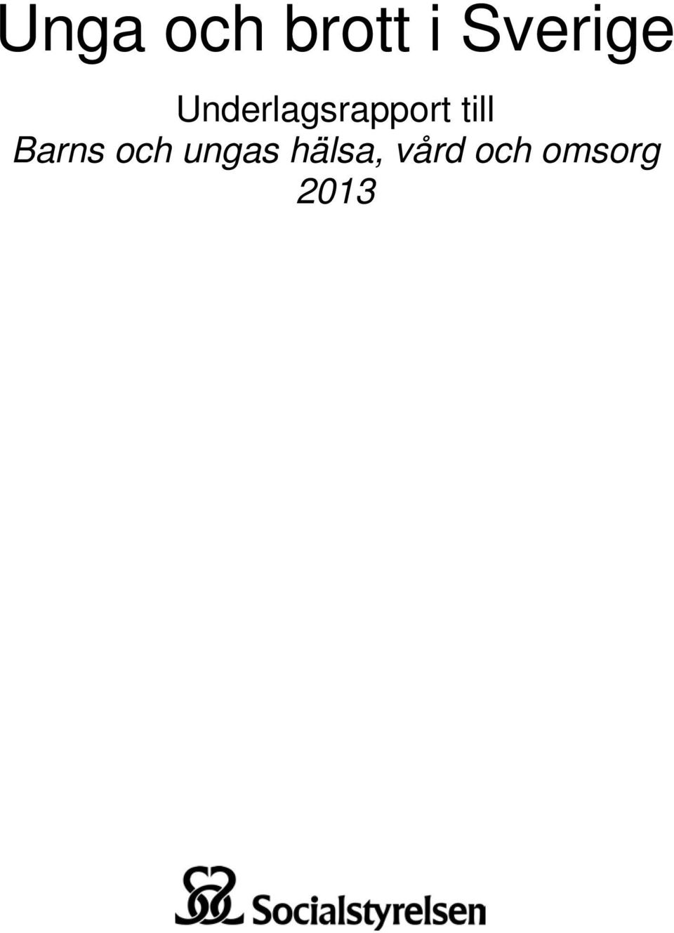 Underlagsrapport till