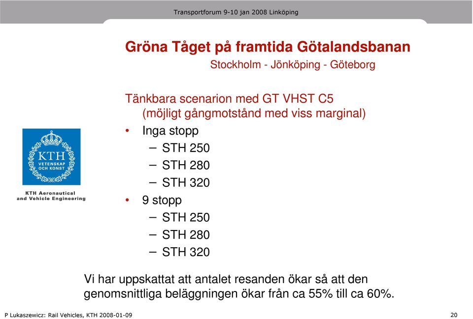 250 STH 280 STH 320 9 stopp STH 250 STH 280 STH 320 Vi har uppskattat att antalet