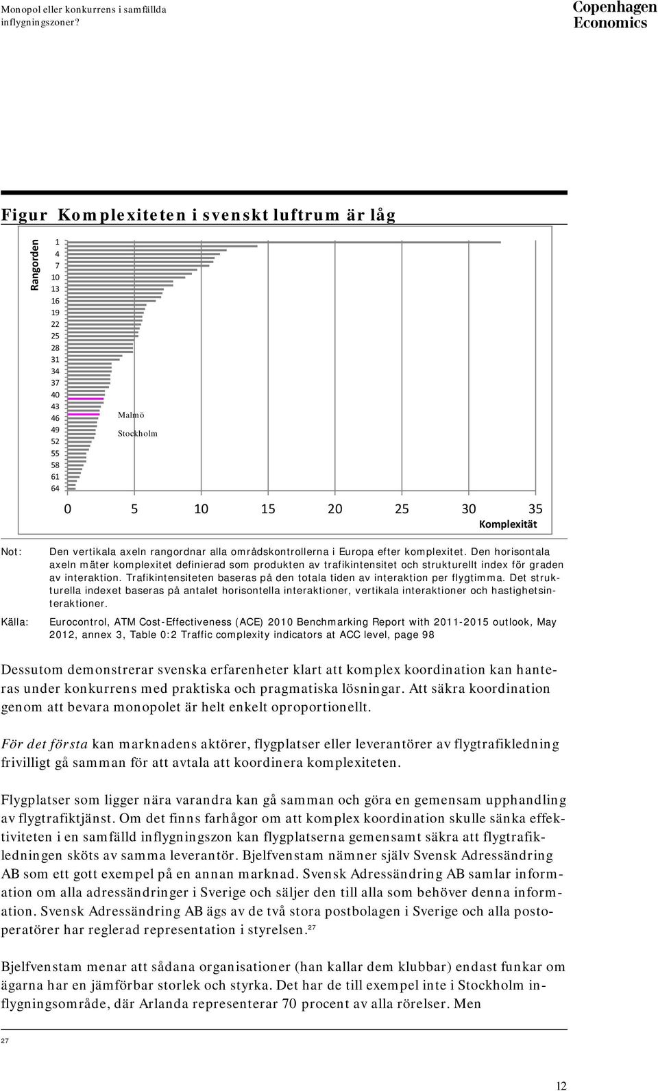 Trafikintensiteten baseras på den totala tiden av interaktion per flygtimma.