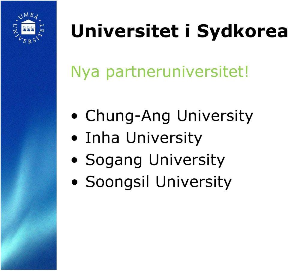 Chung-Ang University Inha