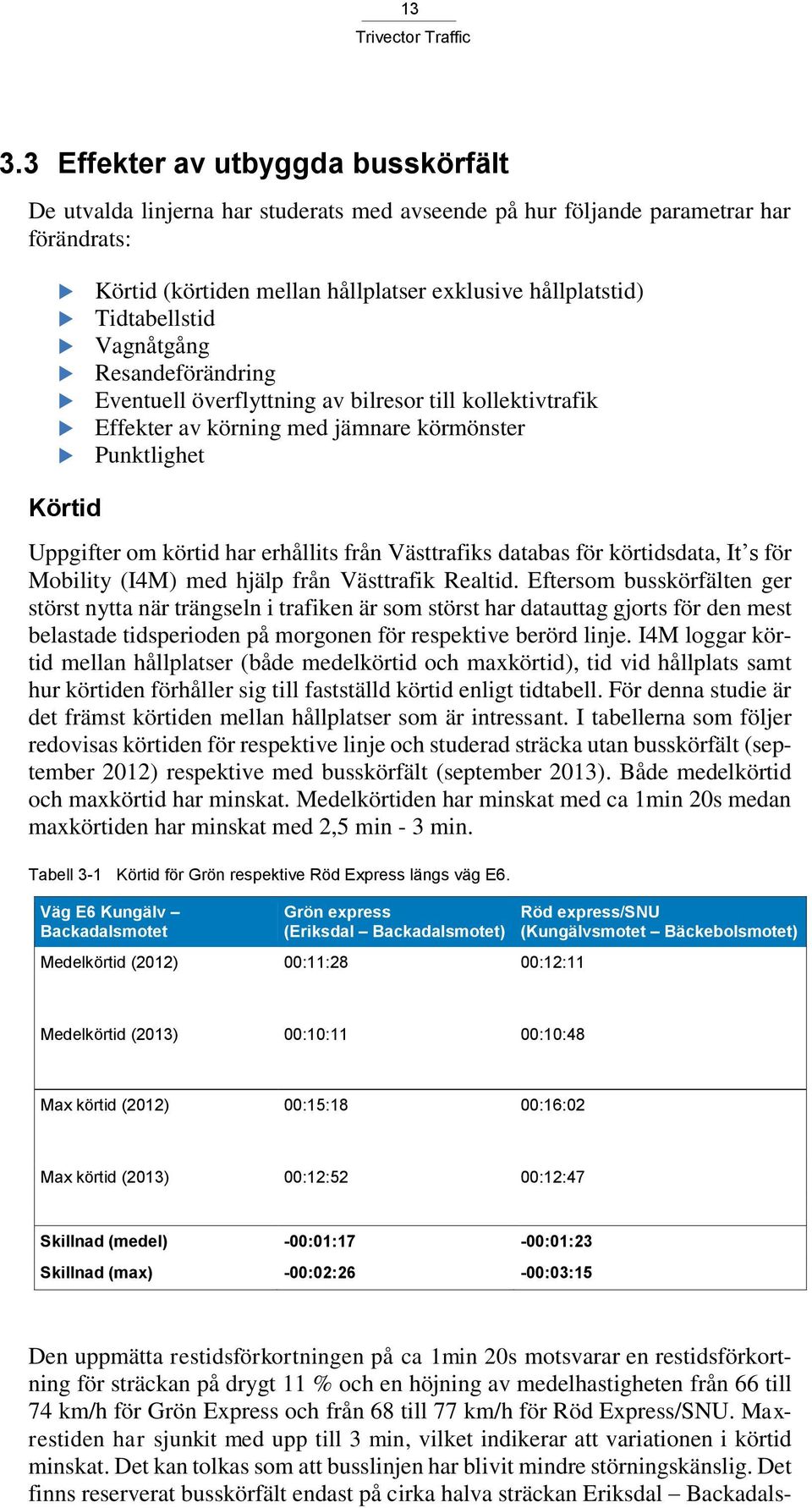 från Västtrafiks databas för körtidsdata, It s för Mobility (I4M) med hjälp från Västtrafik Realtid.