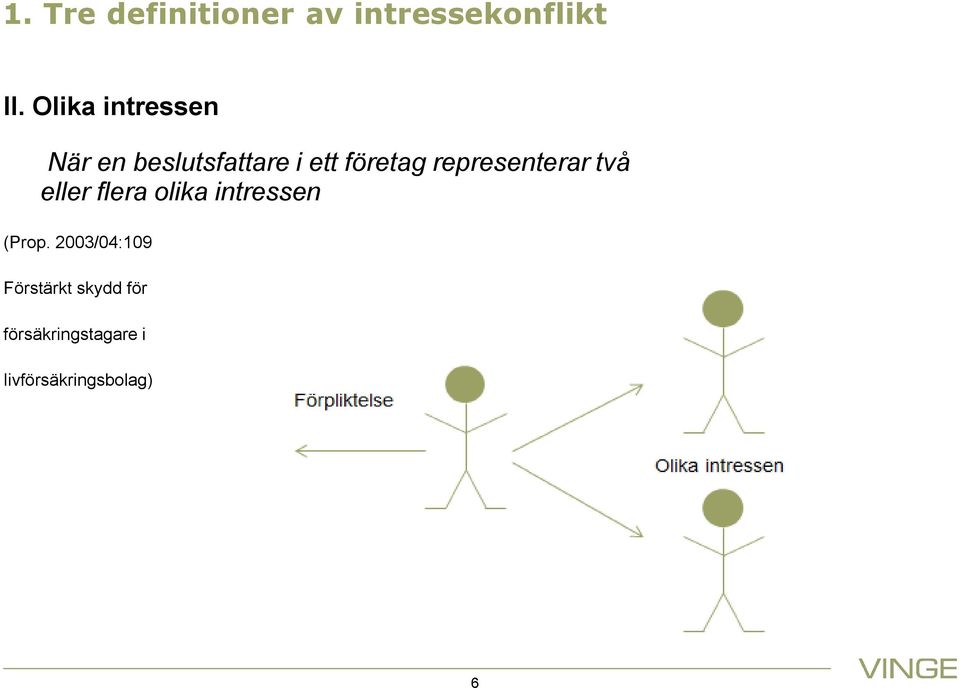 representerar två eller flera olika intressen (Prop.