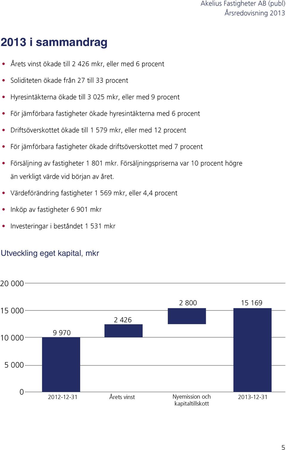 fastigheter 1 801 mkr. Försäljningspriserna var 10 procent högre än verkligt värde vid början av året.