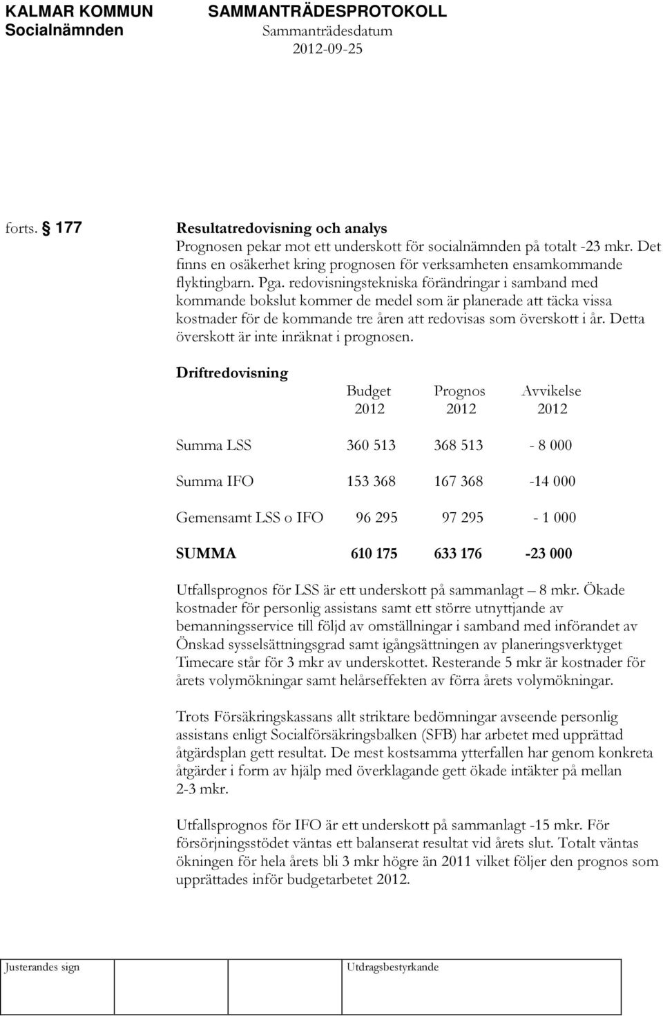 Detta överskott är inte inräknat i prognosen.