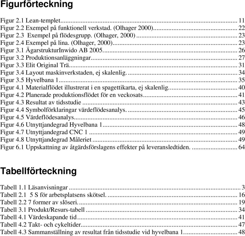 5 Hyvelbana 1... 35 Figur 4.1 Materialflödet illustrerat i en spagettikarta, ej skalenlig... 40 Figur 4.2 Planerade produktionsflödet för en veckosats... 41 Figur 4.3 Resultat av tidsstudie.