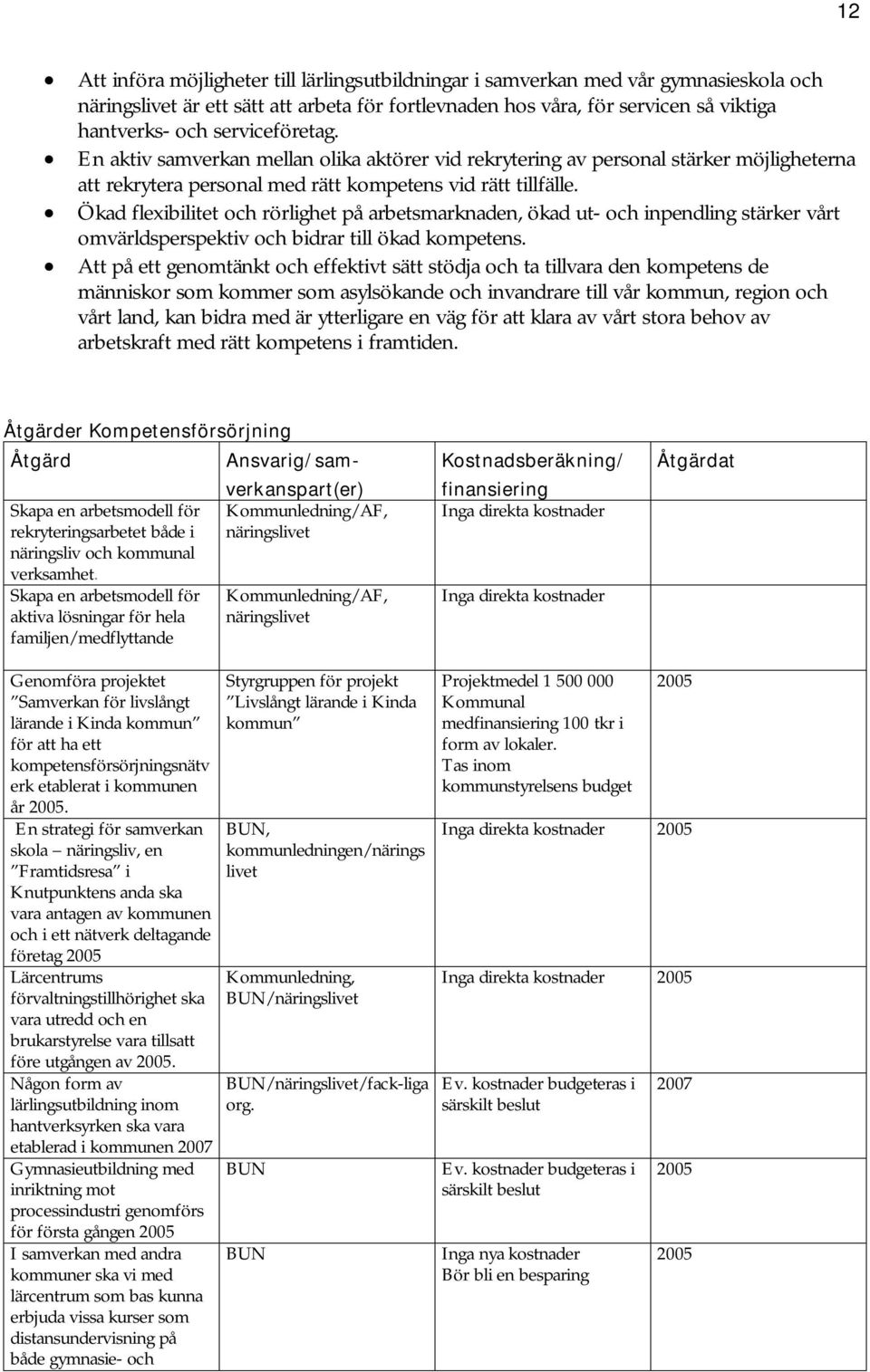 Ökad flexibilitet och rörlighet på arbetsmarknaden, ökad ut- och inpendling stärker vårt omvärldsperspektiv och bidrar till ökad kompetens.