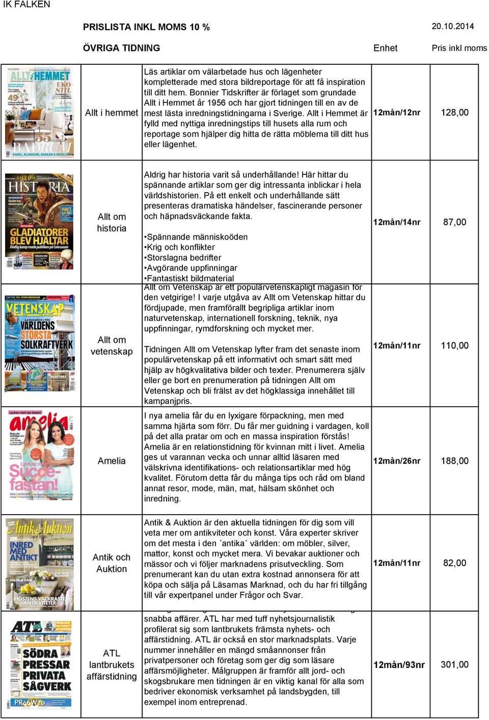 Bonnier Tidskrifter är förlaget som grundade Allt i Hemmet år 1956 och har gjort tidningen till en av de mest lästa inredningstidningarna i Sverige.