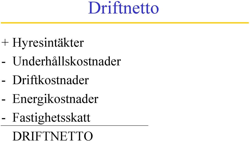 Drftkostnader -