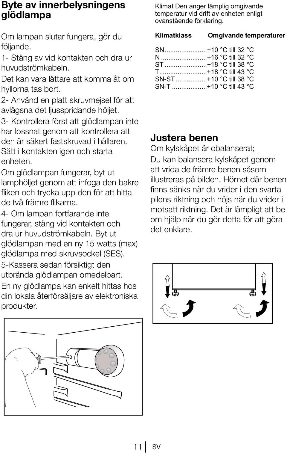 Sätt i kontakten igen och starta enheten. Om glödlampan fungerar, byt ut lamphöljet genom att infoga den bakre fliken och trycka upp den för att hitta de två främre flikarna.