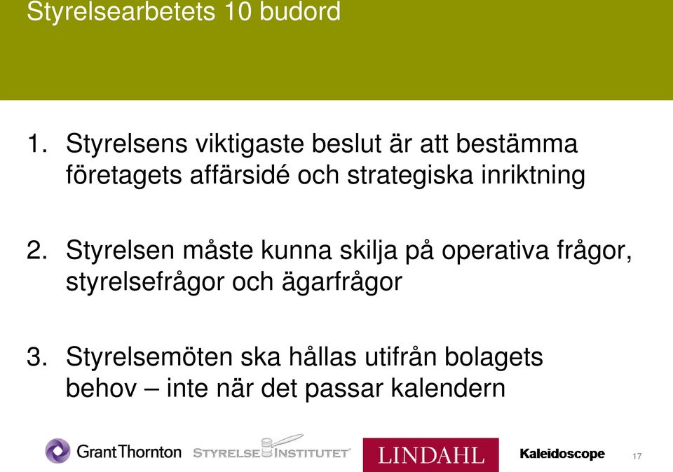 strategiska inriktning 2.