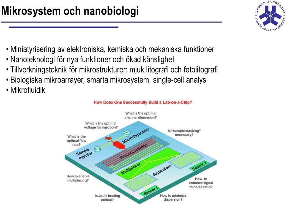 Tillverkningsteknik för mikrostrukturer: mjuk litografi och fotolitografi